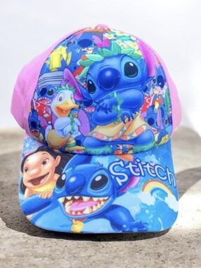 Pink Stitch Kids' Baseball Cap - Lilo & Stitch Design
